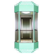 Ascenseur de passagers en verre pour la visualisation